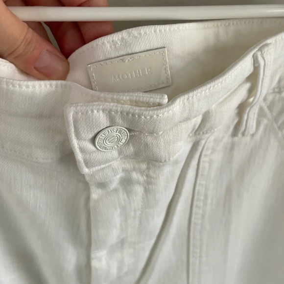 MOTHER The Private Double Pocket Skimp Jeans Straight Leg Cargo - Size 34 - NWT - Picture 12 of 15